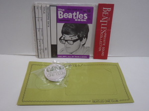 新品未開封　BEATLES CINE CLUB　缶バッジ　カセットテープ インデックスカード　ビートルズ クラブ