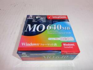 イメーション製 640MB MO ５枚セット 未開封品