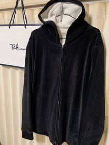 Ron herman California Corduroy Zip Hoodie ロンハーマン カリフォルニア 太畝コーデュロイパーカー サイズL BLACK