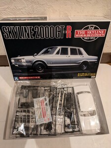 1/24 アオシマ スカイライン 2000 GT-R ハコスカ 純正スチールホイール付き エンブレム エッチングパーツ入り