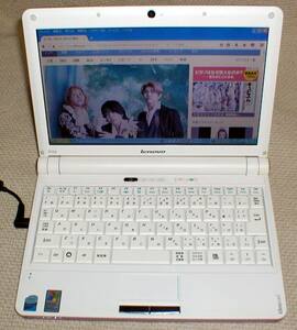 Lenovo S10e ideapad Pink 4068-AJJ WindowsXP 起動OK！ レノボ 光沢ワイド10.1型 ピンク オフィス2003フルインストール 送料520円