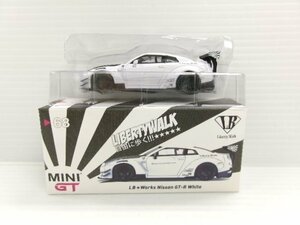 TSMモデル ミニGT 1/64 LBワークス 日産 GT-R R35 タイプ 2 リアウイング Ver.3 ホワイト 右ハンドル (4246-157)