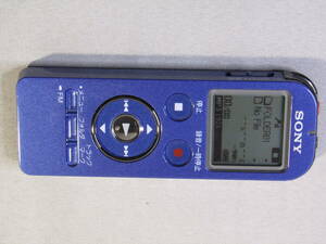 ◆ソニー ステレオICレコーダー SONY ICD-UX534F FMチューナー付 8GB プルー(中古動作品)◆