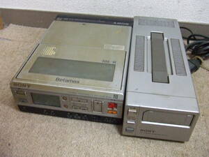 K212 SONY ソニー Betamax ベータビデオデッキ SL-B5 ACパワーアダプター AC-F1 2点セット 中古　本体　ジャンク