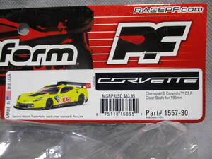 未使用未開封品品 プロトフォーム 1557-30 Chevrolet Corvette C7.R 1/10RC ボディ(190mm)