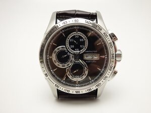 HAMILTON ハミルトン　ジャズマスターロード　オートクロノ H32816531 自動巻き　SS×革 時計　メンズ　中古　送料無料【質屋出品】