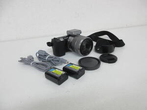 中古 カメラ SONY ソニー α NEX-5 ミラーレス / レンズ SEL1855 E 3.5-5.6/18-55 OSS 0.25m/0.82ft ※動作未確認 ／I