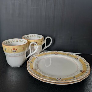 ノリタケ Noritake 食器 ペア ケーキ皿 2枚 マグカップ 2個 花柄 トゥルーラブ TRUE LOVE