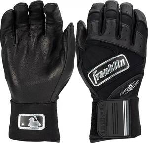 ★USサイズ S（日本Mサイズ）★ フランクリン 野球 オーダー バッティング 手袋 Franklin Adult Infinite Batting Gloves ブラック