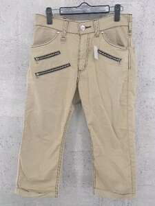 ◇ Wrangler ラングラー クロップド 七分丈 パンツ 30 ベージュ *