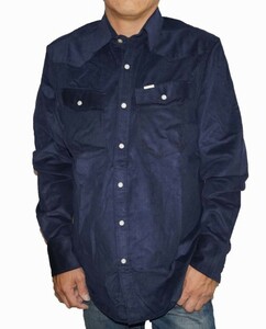 G-Star RAW ジースターロゥ 長袖シャツ コーデュロイ 紺 メンズ D10977 秋物 冬物 ネイビー 表記サイズM