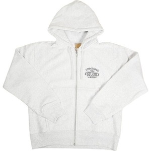 STUSSY ステューシー 24AW WORLDWIDE ZIP HOODIE Ash Heather ジップパーカー 灰 Size 【L】 【新古品・未使用品】 20805673