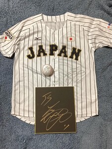 WBC 侍ジャパン 大谷翔平 直筆サインユニフォーム 直筆サインボール 直筆サイン色紙セット　ロサンゼルスドジャース JAPAN