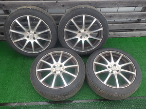 EuroTech PIAA 17インチ アルミホイール タイヤ 17x7JJ +45 4穴 PCD100 TOYO SD7 215/45R17 2022年製 ミニクーパー