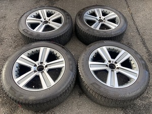 ★100円売切★岐阜市から手渡しOK　ベンツGLC18×8J＋35/穴5HPCD112アルミホイール235/60R18スタッドレスタイヤ4本セット　