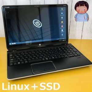 【新品SSD】快速LinuxOS搭載中古再生ノートPC★設定済★即利用可★即決☆HP ENVY dv6/8GB/128GB