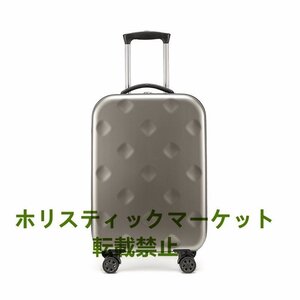 スーツケース 省スペース 折りたたみ キャリーケース S 高耐久 耐衝撃 軽量 拡張機能付き 機内持込 海外 旅行 20インチ グレー