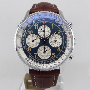 中古ブライトリング【BREITLING】 A38022 ナビタイマー1461 セミパーペチュアルカレンダー ブルー 世界限定1000本 OH済