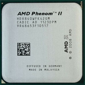 AMD Phenom II X4 840 3.2GHz 4x 512KB 2GHz 2GHz 95W AM3 HDX840WFK42GM
