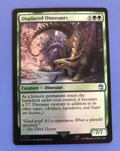 【AG-MTG】【Foil】(100)《転置された恐竜/Displaced Dinosaurs》[WHO] 緑　英語版　1枚