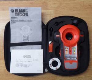 中古品　BLACK&DECKER　LZR1　壁うらセンサー付水平レーザーレベラー　