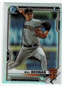 2021 Bowman Chrome Draft Will Bednar Refractor