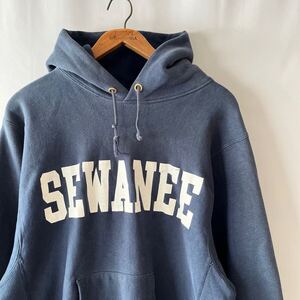 90s champion 刺繍タグ SEWANEE リバースウィーブ スウェット パーカー L ネイビー USA製 ビンテージ 90年代 チャンピオン ヴィンテージ