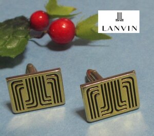 LANVIN（仏）ランバン 　ロゴ　カフス・ボタン　カフリンクス　紳士アクセサリー　フランス　　　