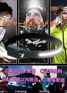 ヘッドライト 充電式 ライト コンパクト 軽量 LED 散歩 釣り 夜釣 整備 点検 キャンプ テント 蛍光灯 明かり 照明 ルアー 工事 夜道 夜間