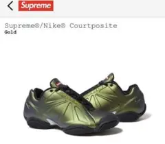 Supreme nike courtposite gold