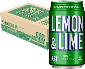 神戸居留地 LAS レモンライム 缶 350ml × 24本 [ 国産 炭酸飲料 ]