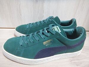 PUMA SUEDE CLASSIC グリーン/ネイビー 27.5cm☆プーマ スウェード スエード クラシック 356568-77