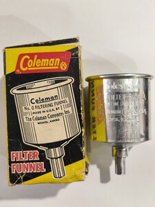 未使用品 コールマン Coleman ファンネル 漏斗 ビンテージ 米国製 USA 200A キャンプ ランタン