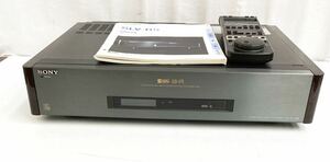 ET○ 通電確認済み SONY ソニー SUPER VHSビデオデッキ SLV-R5 リモコン付き 取り扱い説明書付き 