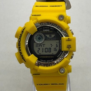 04w0544∞※ G-SHOCK ジーショック CASIO カシオ 腕時計 MASTER OF G-SEA フロッグマン GF-8250-9JF イエロー タフソーラー 箱あり