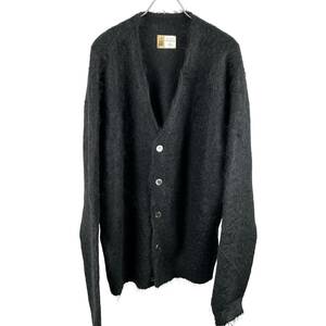 Saint Michael(セントマイケル) Wool Mohair Lining Knit Cardigan (black)