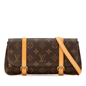 ルイ ヴィトン モノグラム ポシェット マレル ボディバッグ ウエストバッグ M51159 ブラウン PVC レザー LOUIS VUITTON 【中古】