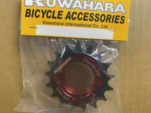 KUWAHARA　Diavolo FW レッド 108ノッチ 17T フリーギア 新品未使用 BMX ピスト　トライアルバイク