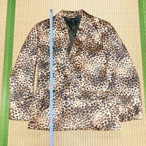 VAPORIZE レオパードダブルテーラードジャケット S ビームス BEAMS 豹柄 leopard double tailored jacket suit 総柄 総裏地 長袖 Y2K