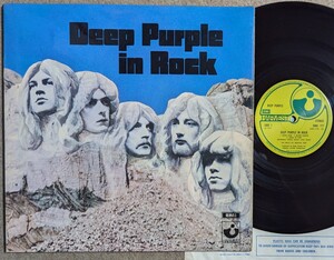 Deep Purple-In Rock★英Harvest グラモフォン・ラベ盤/マト1/Ritchie Blackmore