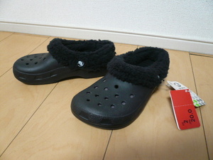 未使用! crocs クロックス もこもこサンダル kids mammoth サイズ：2(20.0cm) ブラック