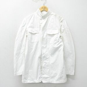 M/古着 長袖 ビンテージ ミリタリー ジャケット メンズ 50s チェンジボタン コットン 白 ホワイト 24apr26 中古 アウター フライト