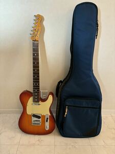 Fender フェンダー エレキギター ギター ソフトケース付 木目 動作品 