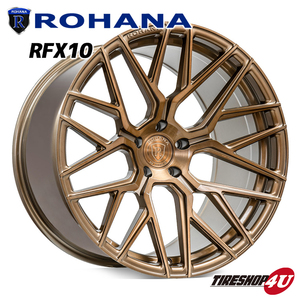 4本セット ロハナ Rohana RFX10 20X10J X11J 5/112 ブロンズ 選べるタイヤ 255/30R20 285/25R20 ベンツ Benz SL-class R230 Rotary Forged