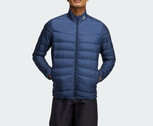 送料600円～◆新品◆定価24200円◆adidas GOLF◆アディダスゴルフ◆撥水仕上げ◆ESS DOWN JK◆ダウンジャケット◆紺◆S