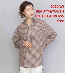 ほぼ新品＊BEAUTY&YOUTH UNITED ARROWS チェックシャツ お洒落チェック