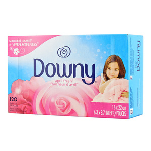 シート柔軟剤 ダウニー エイプリルフレッシュ 120枚 Downy 乾燥機用 柔軟シート 日用品 洗濯用品 アメリカ P&G