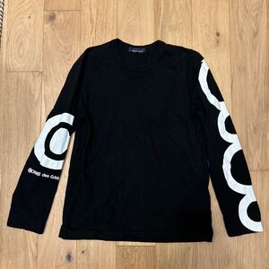 COMME des GARCONS コムデギャルソン 青山限定 長袖Tシャツ Mサイズ ブラック 黒 ギャルソン ロンT カットソー ロゴTシャツ 青山オリジナル