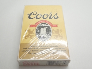 S139　トランプ　クアーズ　ビール　Coors　BANQUET BEER　レトロ　ヴィンテージ　年代品　未開封　Vintage playing cards