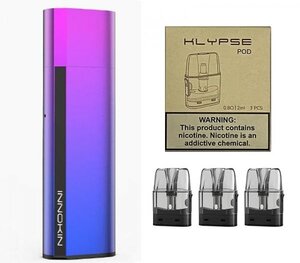 新品 INNOKIN KLYPSE POD KIT バイオレット＋交換用カートリッジ 3個入り イノキン クリプス 電子タバコ Vape ベイプ 正規品 保証あり